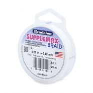 Hilo para enfilar Beadalon Supplemax trenzado 0.50mm 25metros Transparente