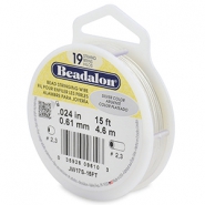 Hilo para enfilar Beadalon19 hilos 0.61mm Plateado