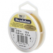 Hilo para enfilar Beadalon19 hilos 0.46mm Dorado