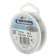 Hilo para enfilar Beadalon49 hilos 0.46mm Acero inox brillante