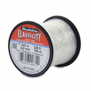 Hilo para enfilar elástico Beadalon 0.8mm 100 metro Transparente