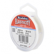 Hilo para enfilar elástico Beadalon 0.8mm 5 metro Transparente