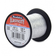 Hilo para enfilar elástico Beadalon 0.5mm 100 metro Transparente
