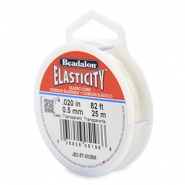 Hilo para enfilar elástico Beadalon 0.5mm 25 metro Transparente