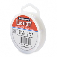 Hilo para enfilar elástico Beadalon 0.5mm 5 metro Transparente