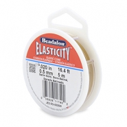 Hilo para enfilar elástico Beadalon 0.5mm 5 metro Oro satinado