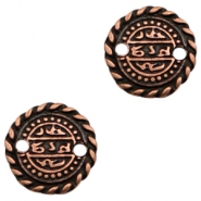 Colgante/entrepieza met&aacute;lico TQ moneda oriental 17mm cobre (sin n&iacute;quel)