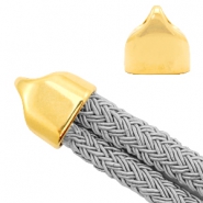 Terminal metálica DQ (Ø20x10mm) Dorado (sin níquel)