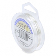 Alambre Art&iacute;stico Calibre 26 Cubierta plateada resistente al deslustre