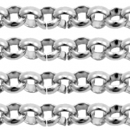 Fornituras Acero Inox jasseron 4mm plata vieja