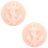 Cabuch&oacute;n b&aacute;sico camafeo 20mm ancla rosa claro-blanco off