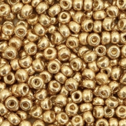 Miyuki Rocalla 8/0 Duracoat galvanized champagne gold 8-4204