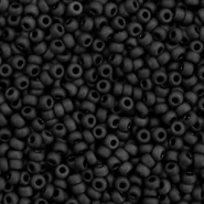 Miyuki Rocalla 11/0 Opaque matte black 11-401f