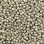 Miyuki Rocalla 11/0 Duracoat galvanized light pewter silver 11-4221