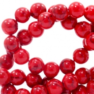 Piedras naturales Calcita con mármol look 8mm Rojo ruby