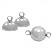 Fornituras Acero Inox cierre magnético bola 6mm Plata vieja