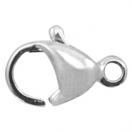 Fornituras Acero Inox mosquetón 10mm plata vieja