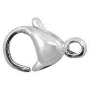 Fornituras Acero Inox mosquetón 9mm plata vieja