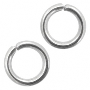 Fornituras Acero Inox anillas 5mm plata vieja
