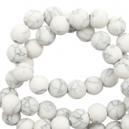 Piedras naturales Calcita mate con mármol look 6mm Blanco