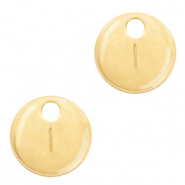 Colgantes met&aacute;licos Basic Quality letra I Oro (sin n&iacute;quel)