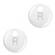 Colgantes metálicos Basic Quality letra R Plata vieja (sin níquel)