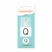 ImpressArt Monogram sello con letra may&uacute;scula Q 10mm Plateado