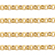 Fornituras acero inox jasseron 3mm Dorado