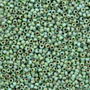 Rocallas Miyuki 15/0 Opaque picasso turquoise blue 15-4214