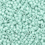 Abalorios Miyuki Delica's 11/0 Duracoat opaque dyed mint aqua blue DB-2356