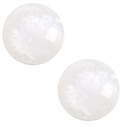 Cabuchón clásico Polaris Elements 12 mm pearl shine Blanco bianco