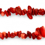 Abalorios chips Rojo Siam