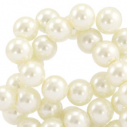 Perlas de cristal 4mm Top Quality Blancuzco