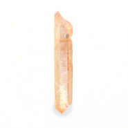 Colgantes de piedra natural Cuarzo Melocoton naranja claro