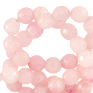 Piedras naturales Cuarzo faceteadas 8mm Flor de manzana rosa-cubierta opal AB