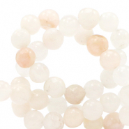 Piedras naturales Cuarzo 4mm Blanco crema de vainilla
