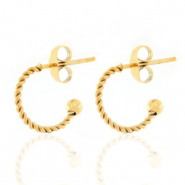 Pendientes Criolla Acero Inox 12mm Dorado