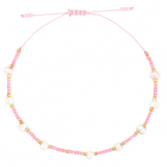 Pulseras Trendy Miyuki con perlas Rosa