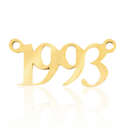 Colgantes/entrepieza de Acero Inox a&ntilde;o 1993 Dorado