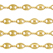 Fornituras Acero Inox cadena jasseron puffed anchor mariner links Dorado