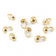 Tapa nudos con anilla DQ 4mm Dorado (sin níquel)