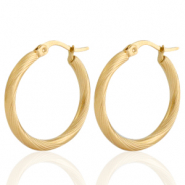 Pendientes Acero Inox criolla Dorado