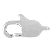 Fornituras Acero inox mosquetón 9mm Plateado