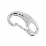 Fornituras Acero inox mosquetón 16mm Plateado