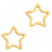 Colgantes/entrepieza Acero Inox estrella Dorado