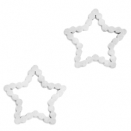 Colgantes/entrepieza Acero Inox estrella Plateado
