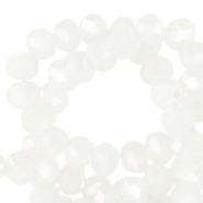 Abalorios faceteados disco 4x3mm Cristal-revestimiento pearl shine