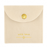 Bolso de joyería "with love" Beige-dorado
