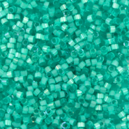 Abalorios Miyuki Delica's 11/0 Silk satin dyed aqua green DB-1813