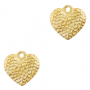 Colgantes Acero Inox corazón Dorado